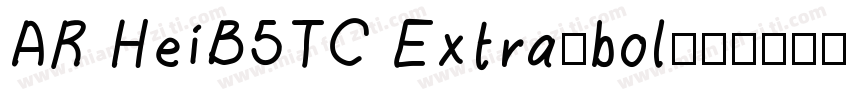 AR HeiB5TC Extra-bol字体转换